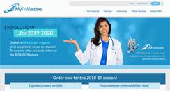 Desktop Screenshot of myfluvaccine.com